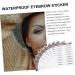 Housoutil 9 Sheets Imitation Eco Eyebrow Sticker 6d Hair-like Eyebrows Stickers Modeling Transfer Stickers 4d 21.5X14.5cm Black - Buy Online on GoSupps.com