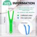 Chengu 10-Piece Reusable Dental Floss Holder Set - Eco-Friendly Flosser & Handle for Effective Oral Care (Blue & Green - Buy Online on GoSupps.com