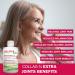 Liquid Collagen Extra Supplement Complete Joint Care Formula Fast Action With Hydrolyzed Collagen Glucosamine Chondroitin MSM Two Natural Anti-Inflammatory Magnesium & Vitamin C - 500ml Non-GMO Gluten Free No Added Sugar - Made in Canada - Buy Online on GoSupps.com