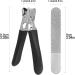 SG Nekoo Nail Clippers - Ultra Sharp Curved Trimmer for Thick Nails, Hard Fingernails & Toenails - Splash Proof Cutter with File - Adults Men Women Seniors - Mid-Litchi Textural Black - Buy Online on GoSupps.com