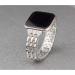 Mtozon Metal Rhinestone Bling Band for Fitbit Versa/Versa 2/Lite - Women's Silver, Rose Gold, Black - Buy Online on GoSupps.com