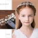 TSHAOUN Flower Girl Hair Accessories Pearl Hair Flower Headbands Crystal Rhinestone Headpiece for Wedding Party Outdoor Filming Taking Photo Special Day Holiday Girls Gift Birthday Present (White) - Buy Online on GoSupps.com