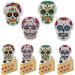 Day of the Dead Cupcake Rings 24Pcs Sugar Skull Cupcake Toppers Decoration for Kids Dia De Los Muertos Halloween Birthday Party Favors Supplies - Buy Online on GoSupps.com
