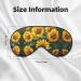 Yellow Sunflowers Sleep Mask | Adjustable Breathable & Stylish Eye Mask for Ultimate Comfort - Buy Online on GoSupps.com