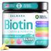 Dalnara Biotin Collagen & Keratin Hair Skin & Nails Vitamins 45 000 MCG Vitamin Complex(A B1 B2 B3 B6 B7 C & E) Biotin for Hair Growth for Women & Men Hair Vitamins-60 Capsules Made in USA