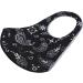 Komonee Paisley Face Mask - Reusable Washable Cloth Cover for Men and Women - Dustproof Mouth Cover for Outdoors, Cycling, Skiing - 2 Pack (Black) - Buy Online on GoSupps.com