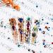 NICENEEDED 4 Bags Multi Shaped AB Nail Art Rhinestones 3D Flat Back Colorful Nail Gems Decorations Large Sparkly Crystal Diamond Nail Accessories for Nail Design Crafting DIY(4 Colors) - Buy Online on GoSupps.com