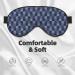 Blue Gingham Buffalo Check Sleep Masks | Comfortable & Soft Eye Mask with Adjustable Strap for Home & Travel Use - Buy Online on GoSupps.com