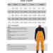 Esobo Men's Lightweight Waterproof Snow Bib Overalls - Orange | Medium Ski Pants - Buy Online on GoSupps.com