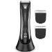 2 in 1 Groin Hair Trimmer & Body Groomer for Men  Ball Shaver with 2 Different Replaceable Ceramic Blades Specifically Designed to Balance Safety and Sharpness  Keep Your Groin & Body Trim Neat Clean