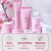 Cherry Blossom Facial Skin Care Set 4Pcs for Women Teens Girls Daily Skin Care Gift Set with Cleanser Toner Sunscreen and - Buy Online on GoSupps.com