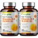 biophix Vitamin D-3 10000 IU 380 Softgels Vitamin 2 Pack - High-Potency in Extra Virgin Olive Oil Non-GMO Soy-Free Supports Strong Bones Immune Health
