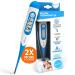 iProven Digital Oral Thermometer for Adults and Kids Accurate Reading with Special Smiley Fever Indicator Flexible Tip and a Hardcase Royal Blue