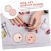  POPETPOP POPETPOP 2pcs Makeup Palette Manicure Nail Polish Nail Polish Makeup Palette Resin Mix Nail Paint Mix Nail Tip Holder Watercolor - Buy Online on GoSupps.com