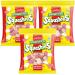 Sweets Bundle with Drumstick Squashies Original Raspberry & Milk Flavour Bag 120g (3 Pack)
