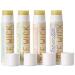 Bee Wick Lip Balm- 4 pack- Hemp Lip Balm made with beeswax and hemp seed oil (Assorted (Pack of 4))