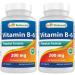 Best Naturals Vitamin b6 200mg for Adults 120 Tablets (120 Count (Pack of 2))