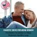 UltraDry Diabetic Socks - 6 Pairs Non-Binding Neuropathy Socks for Men and Women - Pastels Ankle Medium - Buy Online on GoSupps.com