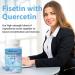 Vitablosom Liposomal Fisetin 1000mg & Quercetin 200mg Antioxidant Supplement - 60 Count (Pack of 2 - Buy Online on GoSupps.com