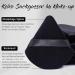 Beakey Triangle Makeup Powder Puff Set - 6 Soft Plush Sponges for Loose & Liquid Cosmetics - Black Triangular Makeup Tools - Buy Online on GoSupps.com
