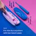 AquaSonic Vibe Duo Electric Toothbrushes - Dual Handle Ultra Whitening 40,000 VPM - Fast Charging, 3 Modes & Smart Timers - 10 Dupont Brush Heads, 2 Travel Cases - Buy Online on GoSupps.com