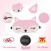Cute Fox Eye Mask for Sleeping | Soft & Lightweight Sleep Mask for Travel | Pressure Relief Blindfold for Men & Women (Pink - Buy Online on GoSupps.com