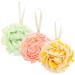 3pcs Bath Flower Adult Bath Sponge Cleaning Supplies Household Bathing Ball Men Bath Loofah Bathroom Shower Loofah Kids Bath Ball for Shower Loofah for Men Portable Bathing Balls