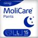 MoliCare Pants Night: Incontinence pants for moderate urinary incontinence size L (100-150) 15 pieces Night L 15 pieces