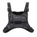 Muserise Sports Chest Bag For Men Water Resistant Lightweight Front Chest Pack Running Vest Bag With Built-In Phone Holder & Extra Storage For Workouts Running Cycling (Camo) (MU05)