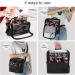 Large Black Makeup Brush Case Organizer with Adjustable Dividers and Shoulder Strap - Buy Online on GoSupps.com