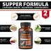 Korean Red Panax Ginseng + Ginkgo Biloba 2800mg 2-Pack with Ashwagandha, Beetroot, Green Tea Extract - Boost Energy, Mood & Stamina - 240 Capsules - Buy Online on GoSupps.com
