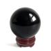 Mina Heal Obsidian crystal ball for fengshui meditation stone medicine fortune teller ball interior decoration 100 % of course 150 mm (5.9 ")
