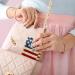Travel Lipstick Organizer Case - Portable Makeup Bag with Mirror | Vintage American Flag Print - Buy Online on GoSupps.com