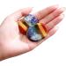 Yeesabella Thumb Worry Stone with Velvet Bag - 7 Chakra Healing Crystal for Anxiety Relief - Buy Online on GoSupps.com