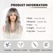 HAIRCUBE Long Grey Synthetic Hair Wig with Fringe for Women - Shop Now! - Buy Online on GoSupps.com