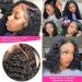 Durreley Bob Wig Human Hair 13x4 Water Wave Lace Front Short Bob Wigs for Black Women - 14 - 180% Density - Glueless Wet and Wavy HD Lace Front Wig Pre Plucked with Baby Hair - Buy Online on GoSupps.com