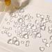 3D Heart Nail Art Charms-320PCS Cute Clear Acrylic Heart Nail Charms Flatback Heart Nail Rhinestones Gems 4mm 6mm 8mm Resin Nail Jewelry Decorations for Women Girls DIY Manicure Accessories Mixed 4mm 6mm 8mm