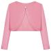 BONNY BILLY Girls Cardigan Long Sleeve Knitted Cotton Bolero Shrug Kids Clothing 7-8 Years Pink