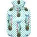 Shop Naanle Striped Pineapple Heat Bottle - 1L Transparent Hot Water Bottle for Pain Relief & Therapy | Ideal for Bed Hand & Foot Use - Buy Online on GoSupps.com