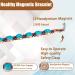 EnerCoppeX Copper Magnetic Bracelet for Women - Turquoise Jewelry with 3500 Gauss Magnet (COB-0173) - Buy Online on GoSupps.com