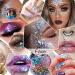 Chunky Glitter Gel - Festival Cosmetic Glitter for Face, Hair, Nails - Mermaid Sequins Liquid Eyeshadow - Long Lasting 50ml (#06 White) - Buy Online on GoSupps.com