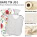 Mnsruu Hot Water Bottle with Soft Cover - Spring Flower Design 2L | Perfect Gift for Women & Kids - Ideal for Christmas - Buy Online on GoSupps.com