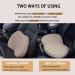 Memory Foam Car Seat Fill Cushion & Lumbar Support Pillow - Pain Relief for Car Travel & Office Use (Beige - Buy Online on GoSupps.com