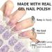 Semi Cured Gel Nail Strips 22 Stickers Semi Cured Gel Nail Wraps Purple Glitter Gel Nail Stickers Nail Strips Easy Apply & Remove for Salon-Quality Manicure UV/LED Lamp Required - Buy Online on GoSupps.com