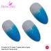 Buy Blue Gel Stiletto Almond False Nails - 24 Bling Art Artificial Long Tips with Glue | International Shipping - Buy Online on GoSupps.com