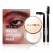 Eyebrow Wax - Brow Shaping Wax for Brow Lamination Effect Waterproof Eyebrow Styling Wax Clear Brow Gel Lift & Freeze Brow Soap Without Residue (clear)