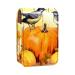 Lipstick Case Leather Lip Gloss Lipstick Organizer with Mirror Mini Lipstick Holder Bag Birds Autumn Flowers Pumpkins R800e6zqey