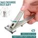 Nail Clippers for Seniors - 360 Rotary Fingernail & Toenail Clippers Long Handle Ultra Sharp Stainless Steel Heavy Duty for Thick Nails Built-in Nail File - Buy Online on GoSupps.com