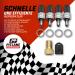 Pitlane Performance Bicycle Valve Repair Set - 20 PC Lightning Dunlop Replacement with Caps & Free Presta-Schrader Adapter - International Shipping - Buy Online on GoSupps.com