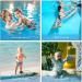 Vicloon Baby Swimming Trousers - Reusable Adjustable Diaper for Children 0-3 Years | Blue Pirate Ship/Waves - 2PC - Buy Online on GoSupps.com